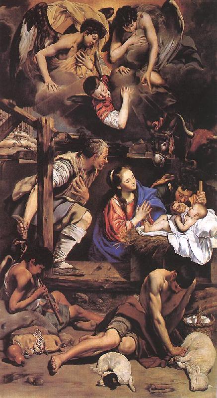 MAINO, Fray Juan Bautista Adoration of the Shepherds sg Sweden oil painting art